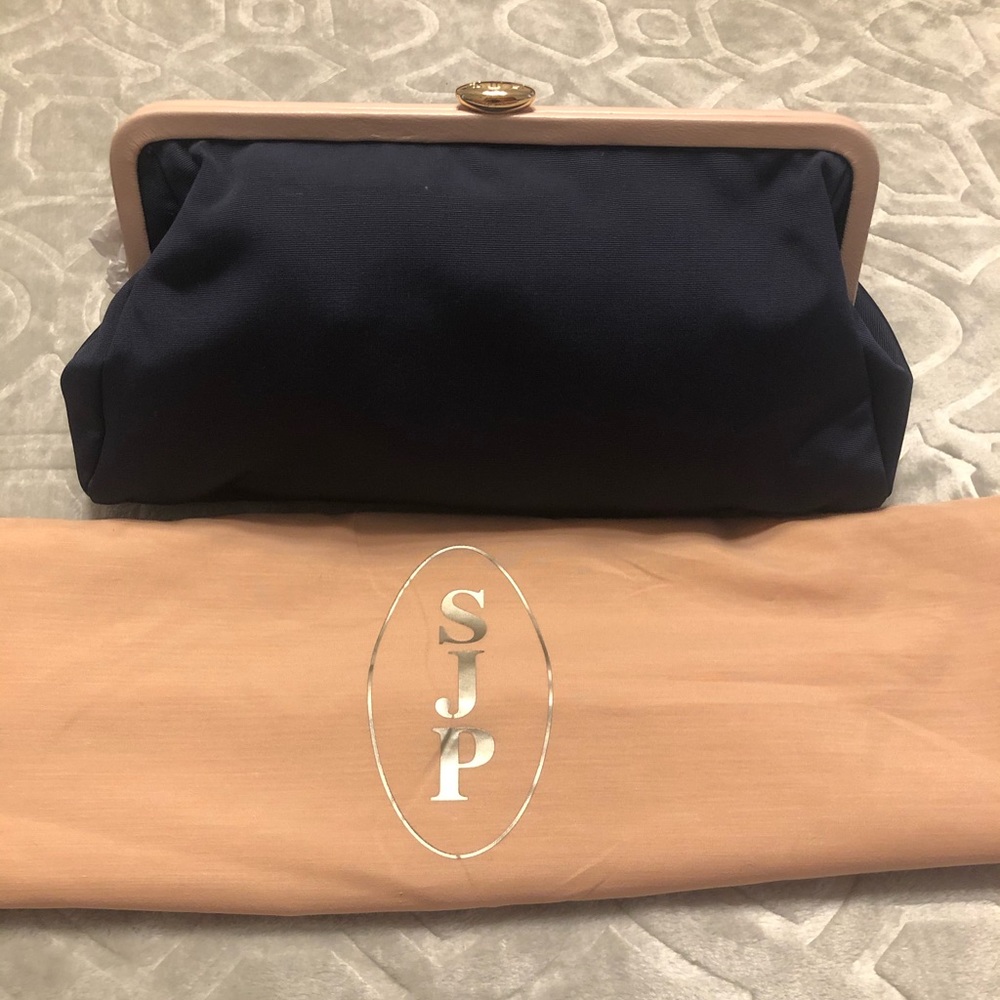 Navy Blue SJP Clutch
